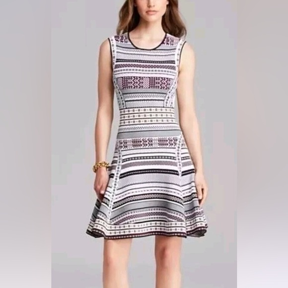 Diane Von Furstenberg Dresses & Skirts - Diane Von Furstenberg Stretchy Eleanor Sleeveless Fit & Flare Jacquard Dress